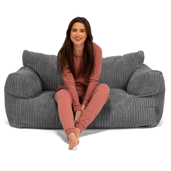 Josephine Zitzak Bank - Corduroy Leisteengrijs 03