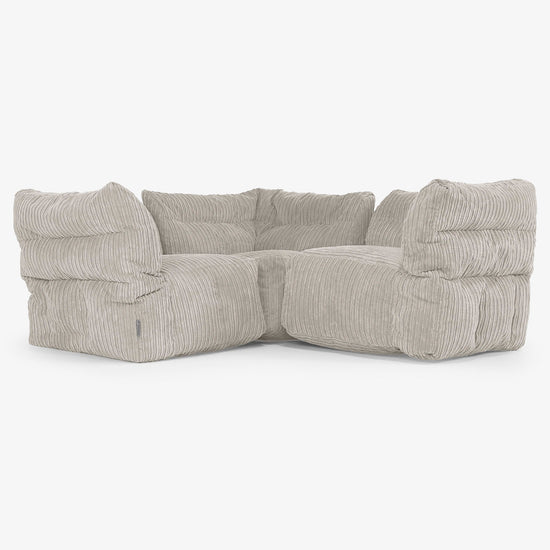 3-delige Modulaire Hoekbank - Corduroy Mink 01