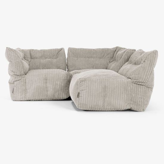 3-delige Modulaire Bank - Corduroy Mink 04