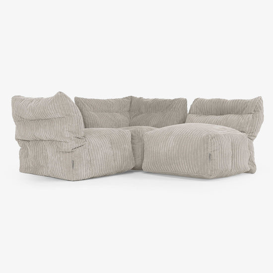 3-delige Modulaire Bank - Corduroy Mink 03