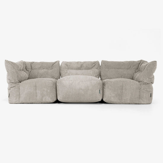 3-delige Modulaire Bank - Corduroy Mink 01