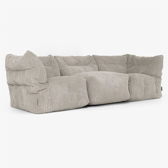 3-delige Modulaire Bank - Corduroy Mink 02
