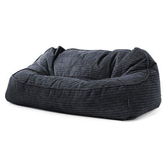 Oversized Zitzakbank Sloucher - Corduroy Zwart 01