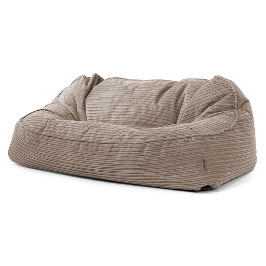 Oversized Zitzakbank Sloucher - Corduroy Beigegrijs 01