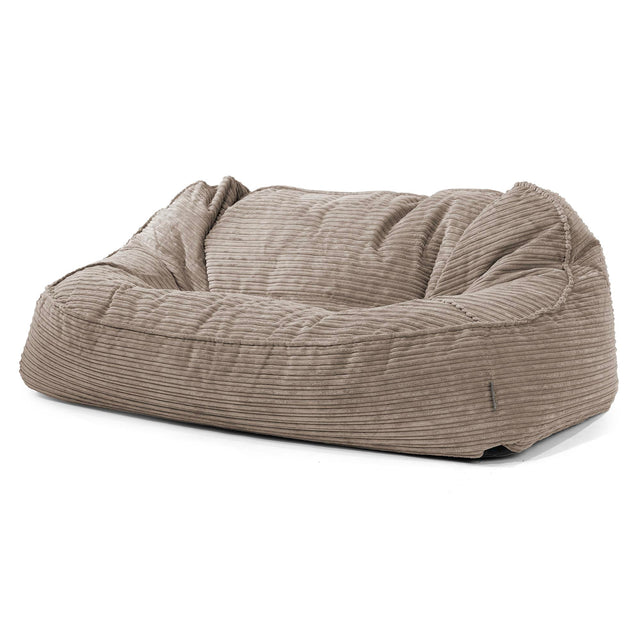 Oversized Zitzakbank Sloucher - Corduroy Beigegrijs 01