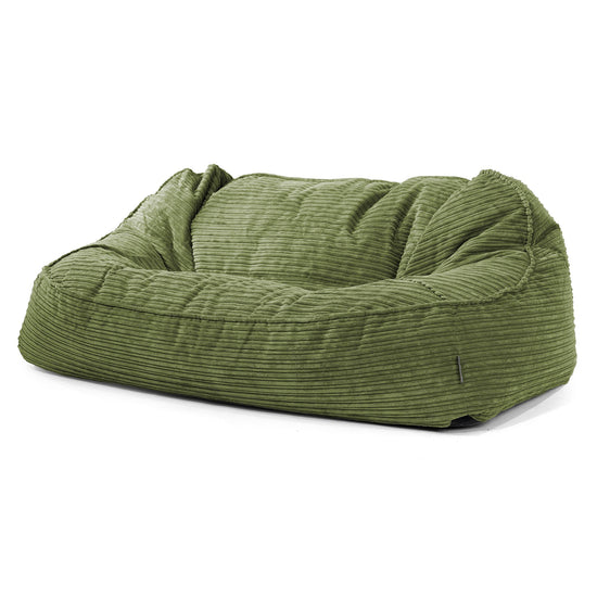 Oversized Zitzakbank Sloucher - Corduroy Bosgroen 01