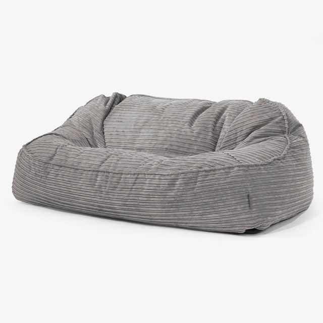 Oversized Zitzakbank Sloucher - Corduroy Graphite Grijs 01
