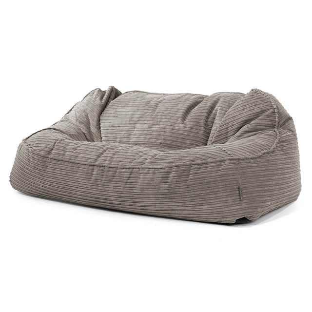 Oversized Zitzakbank Sloucher - Corduroy Graphite Grijs 01