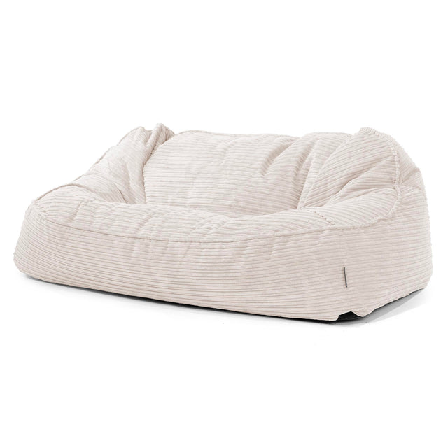 Oversized Zitzakbank Sloucher - Corduroy Ivoor 01