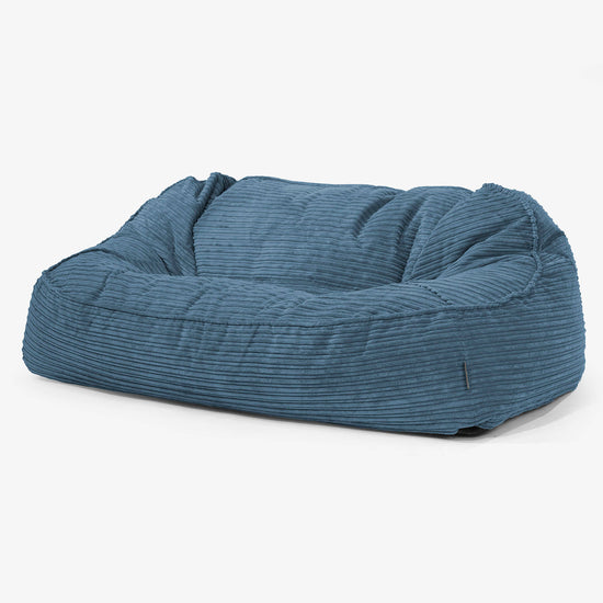 Oversized Zitzakbank Sloucher - Corduroy Marineblauw 01