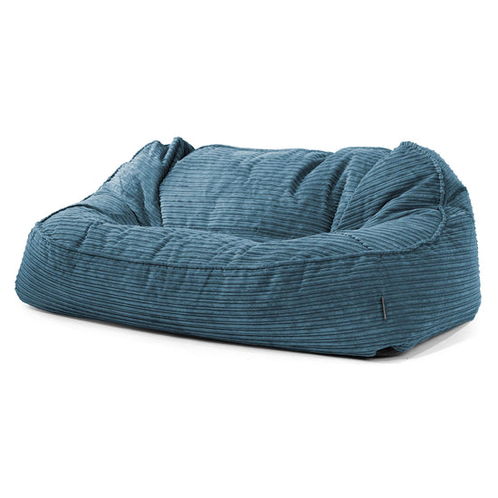 Oversized Zitzakbank Sloucher - Corduroy Marineblauw 01