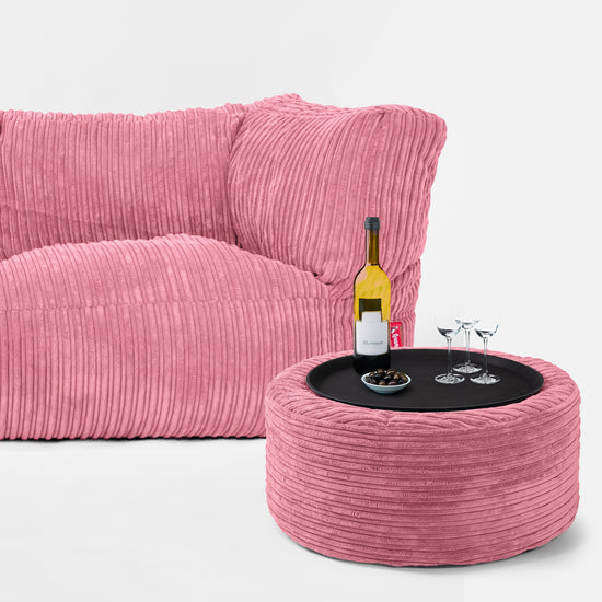 Albert' 3-zitsbank Zitzak - Corduroy Koraal 03