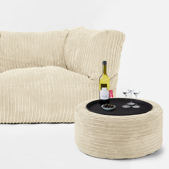 Albert 3-zitsbank Zitzak - Corduroy Crème 02