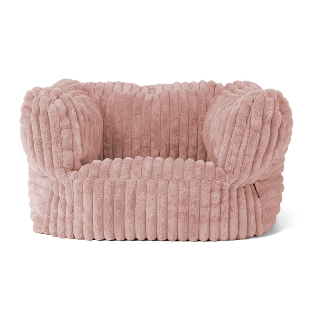 Albert Zitzak Fauteuil - Ultra Pluche Corduroy Stoffig Roze 01