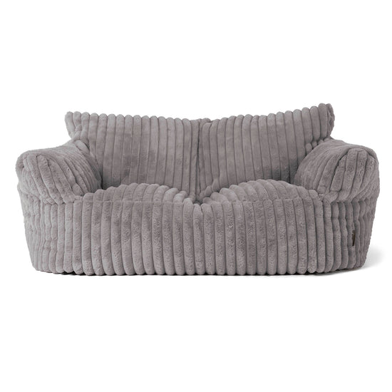 Josephine Zitzak Bank - Ultra Pluche Corduroy Grijs 01