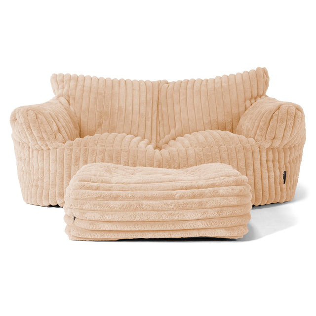 Josephine Zitzak Bank - Ultra Pluche Corduroy Perzik 02