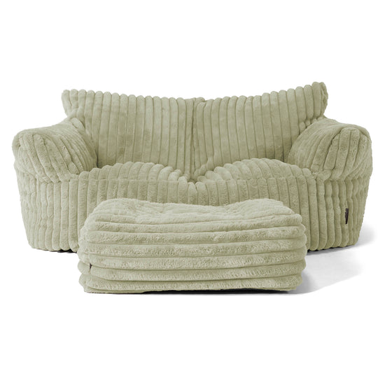 Josephine Zitzak Bank - Ultra Pluche Corduroy Saliegroen 02