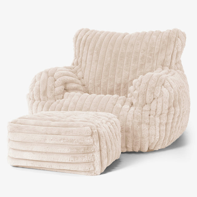 Josephine Zitzak Fauteuil - Ultra Pluche Corduroy Crème 02