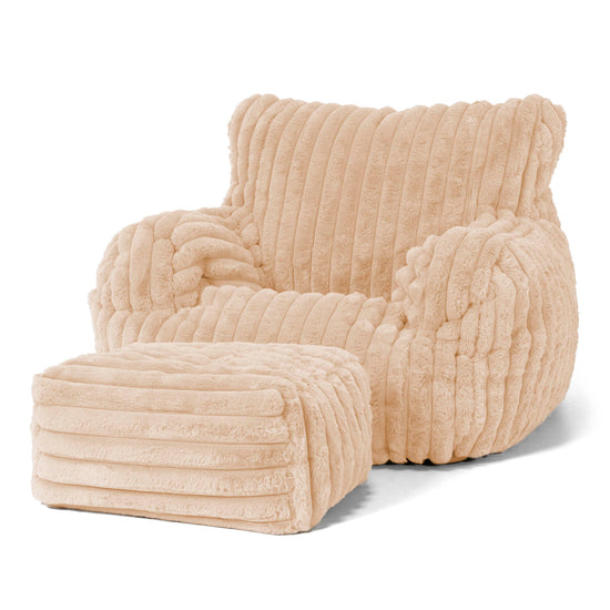 Josephine Zitzak Fauteuil - Ultra Pluche Corduroy Perzik 02