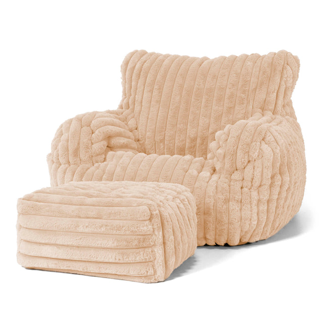 Josephine Zitzak Fauteuil - Ultra Pluche Corduroy Perzik 02