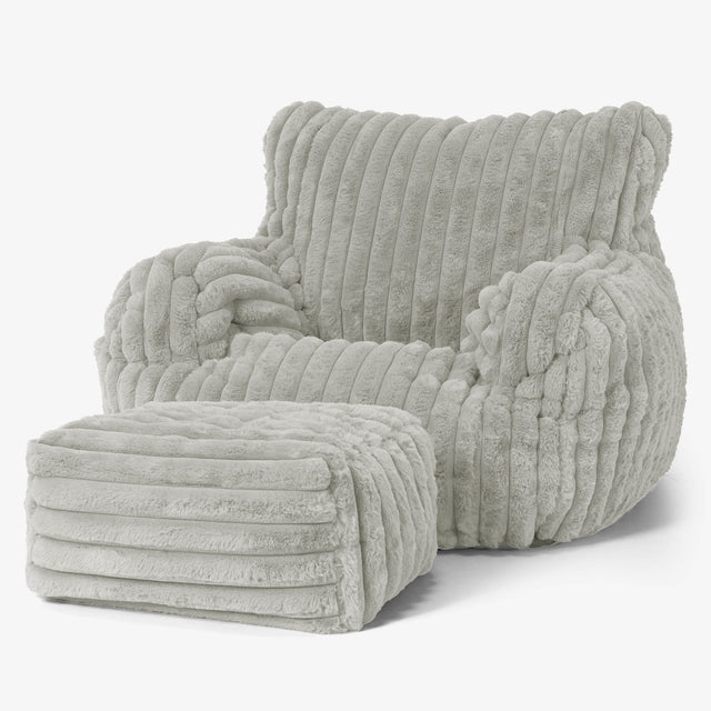 Josephine Zitzak Fauteuil - Ultra Pluche Corduroy Saliegroen 02