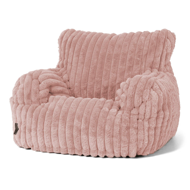 Josephine Zitzak Fauteuil - Ultra Pluche Corduroy Stoffig Roze 01