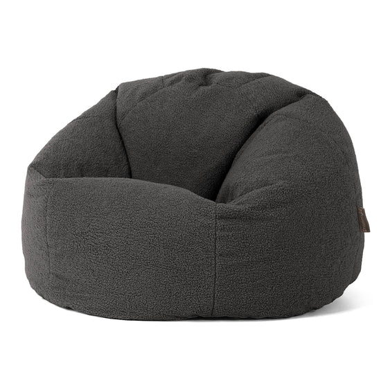 Klassieke Zitzak Stoel - Boucle Graphite Grijs 01