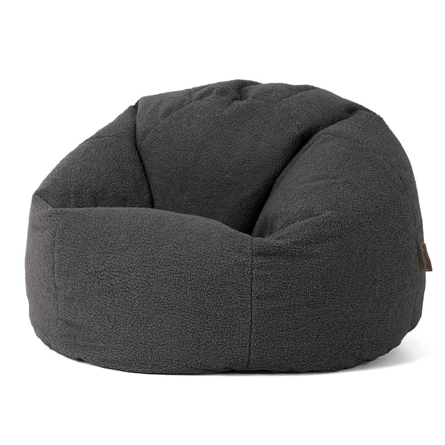 Klassieke Zitzak Stoel - Boucle Graphite Grijs 01