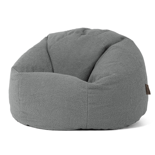 Klassieke Zitzak Stoel - Boucle Grijs 01