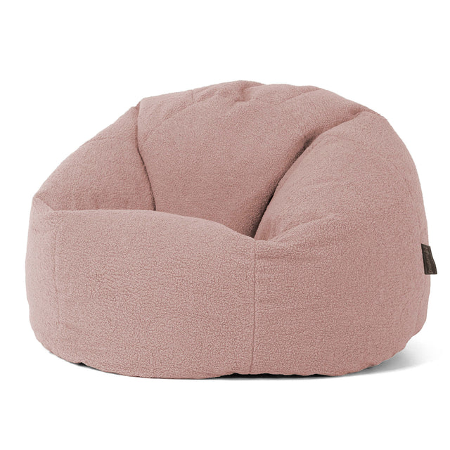 Klassieke Zitzak Stoel - Boucle Roze 01