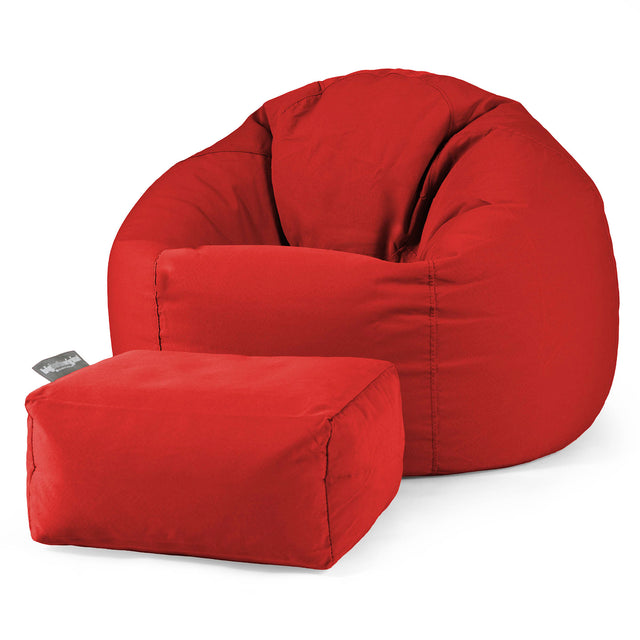 Klassieke Zitzak Stoel - Olefin Rood 02