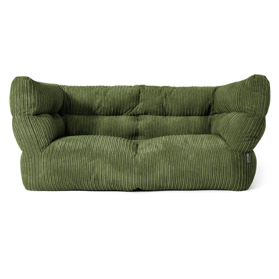 Louis 2-zitsbank Zitzak - Corduroy Bosgroen 01