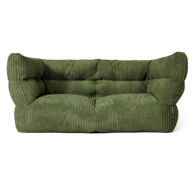 Louis 2-zitsbank Zitzak - Corduroy Bosgroen 01