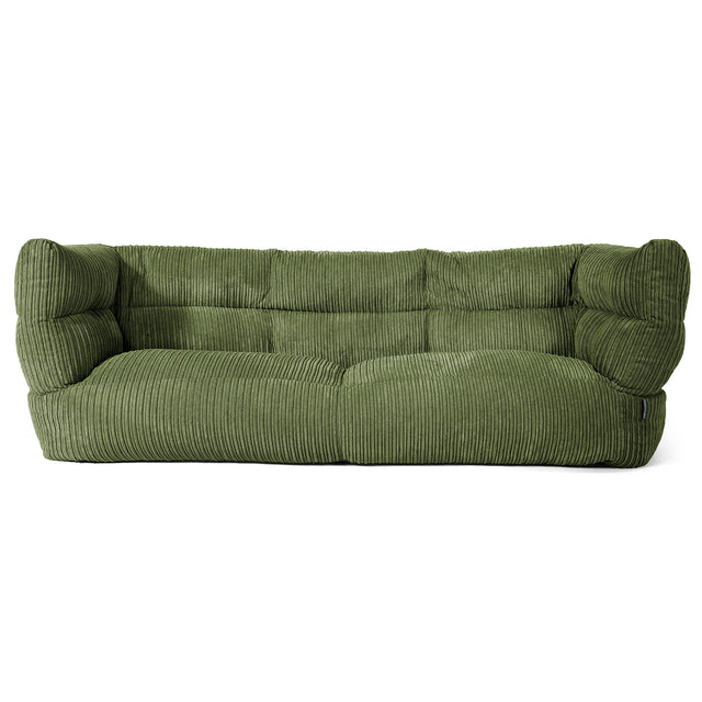 Louis 3-zitsbank Zitzak - Corduroy Bosgroen 01