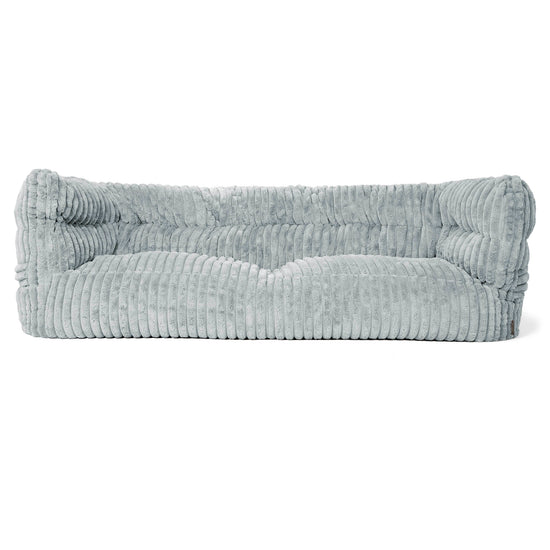 Louis 3-zitsbank Zitzak - Ultra Pluche Corduroy Eendenei Blauw 01