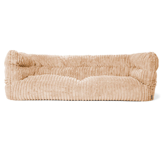 Louis 3-zitsbank Zitzak - Ultra Pluche Corduroy Perzik 01