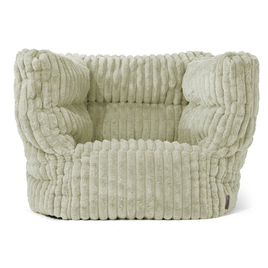 Louis Zitzak Fauteuil - Ultra Pluche Corduroy Saliegroen 01