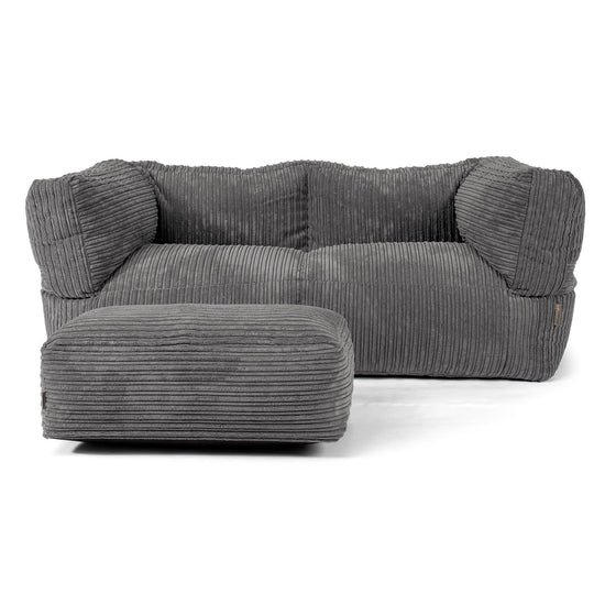 Albert 2-zitsbank Zitzak - Corduroy Leisteengrijs 02
