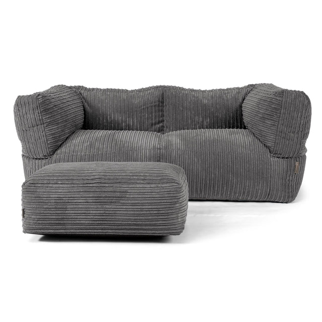 Albert 2-zitsbank Zitzak - Corduroy Leisteengrijs 02