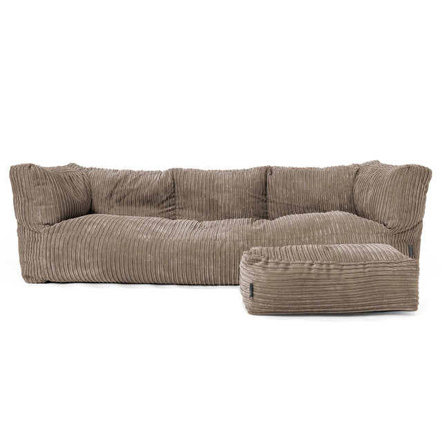 Albert 3-zitsbank Zitzak - Corduroy Beigegrijs 02