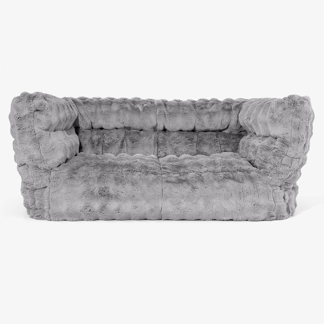 Albert 2-zitsbank Zitzak 2.0 - Namaakbont Bubble Grijs 01