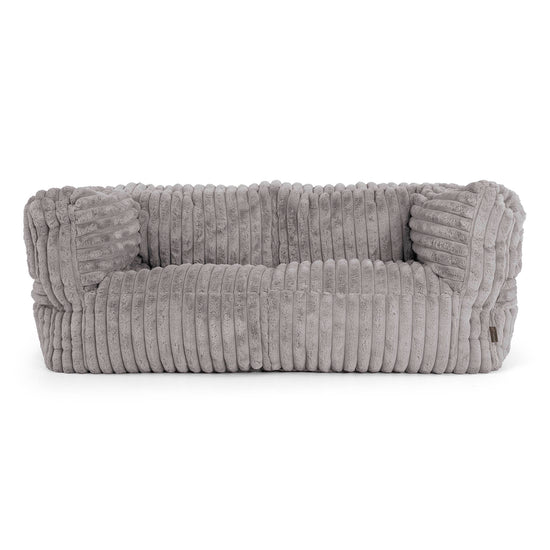 Albert 2-zitsbank Zitzak - Ultra Pluche Corduroy Grijs 01