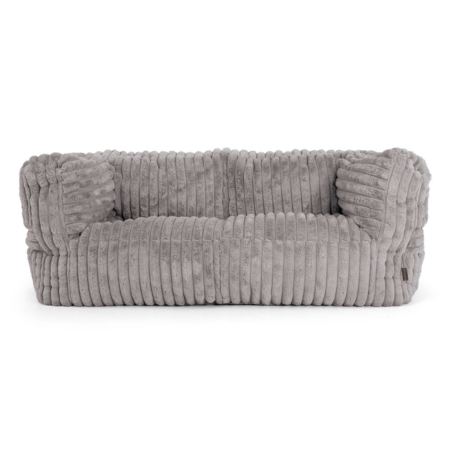 Albert 2-zitsbank Zitzak - Ultra Pluche Corduroy Grijs 01