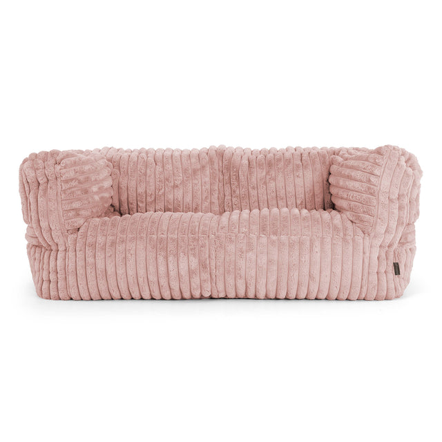Albert 2-zitsbank Zitzak - Ultra Pluche Corduroy Stoffig Roze 01