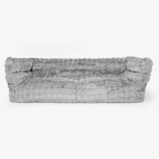 Albert 3-zitsbank Zitzak 2.0 - Namaakbont Bubble Grijs 01