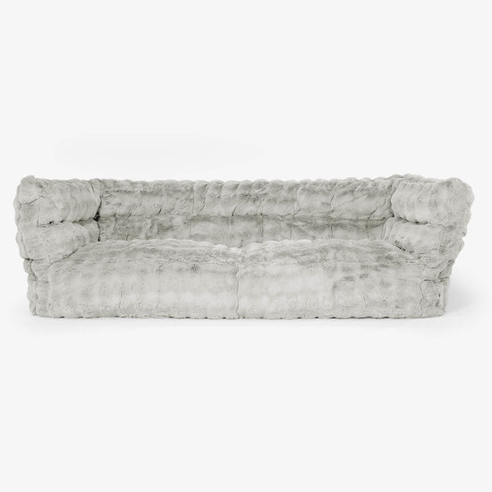 Albert 3-zitsbank Zitzak 2.0 - Namaakbont Bubble Saliegroen 01