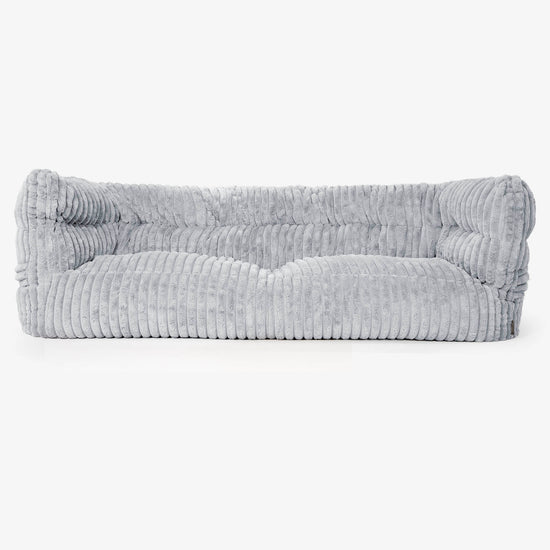 Albert 3-zitsbank Zitzak 2.0 - Ultra Pluche Corduroy Eendenei Blauw 01