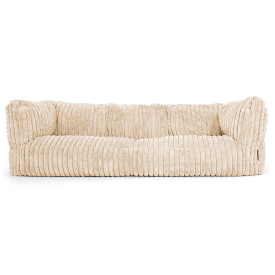 Albert 3-zitsbank Zitzak - Ultra Pluche Corduroy Crème 01