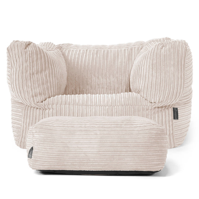 Albert Zitzak Fauteuil - Corduroy Ivoor 02
