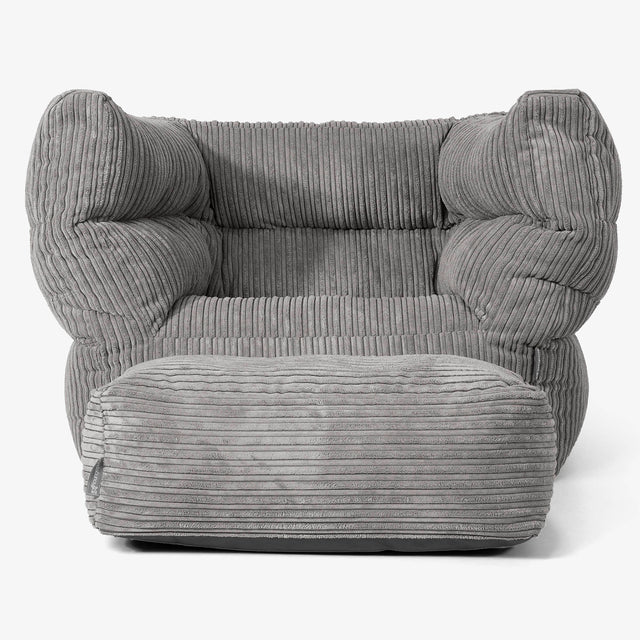 Albert Zitzak Fauteuil 2.0 - Corduroy Graphite Grijs 02